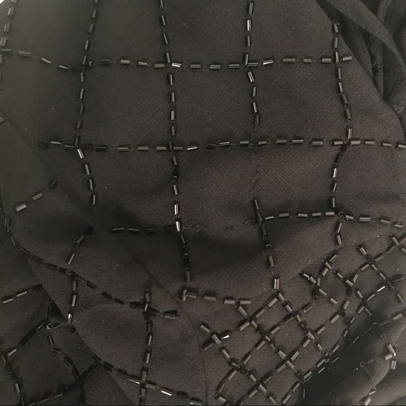 Needle & Thread black embellished hand beaded long tunic top size 8 - Picture 9 of 13